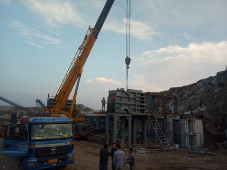 Shandong Rizhao's 800-ton crushing production line 